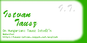 istvan tausz business card